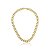 CHOKER EM MALHA GROUMET LISO BANHADA A OURO - Imagem 1