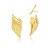 BRINCO EAR JACKET DE FRANJA BANHADO A OURO - Imagem 1