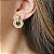 BRINCO CIRCULAR CRAVEJADO BANHADO A OURO - Imagem 2