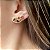 BRINCO EAR CUFF COM CRISTAIS COLORIDOS BANHADO A OURO - Imagem 2