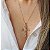 COLAR CRUCIFIXO CRAVEJADO BANHADO A OURO - Imagem 2