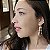 Brinco Ear Jacket Esferas Cravejadas Coloridas Banhado a Ouro - Imagem 2