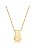 COLAR LONGO COM PINGENTE DE ARGOLA CRAVEJADA BANHADO A OURO - Imagem 1