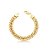 PULSEIRA ELOS GROUMET LISOS BANHADO A OURO - Imagem 1