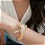 BRACELETE SERPENTE CRAVEJADA BANHADO A OURO - Imagem 3