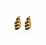 BRINCO CASULO LISO BANHADO A OURO - Imagem 1
