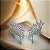 BRINCO EAR CUFF DE LUXO CRAVEJADO CRISTAL BANHADO A RÓDIO - Imagem 3