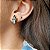 CONJUNTO EM CRISTAIS NEGROS BANHADA A OURO - Imagem 3