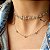 CHOKER ESTRELAS CRAVEJADAS COLORIDAS BANHADA A RÓDIO BRANCO - Imagem 2