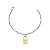 PULSEIRA COM PINGENTE DE CADEADO BANHADA A DOIS TONS - Imagem 1