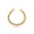 PULSEIRA ELOS GROUMET CRAVEJADOS BANHADA A OURO - Imagem 1