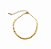 PULSEIRA COM CANUTILHOS CURTOS BANHADO A OURO - Imagem 1