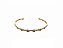BRACELETE ABERTO COM PONTOS DE ZIRCÔNIA BANHADO A OURO - Imagem 1