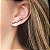 BRINCO EAR CUFF GOTA CRISTAL BANHADO A RÓDIO NEGRO - Imagem 2