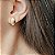 BRINCO OVAL BANHADO A OURO ACETINADO - Imagem 2