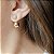 BRINCO EAR JACKET ESFERAS P BANHADO A OURO - Imagem 2