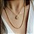CONJUNTO GOTA CRAVEJADA G BANHADO A OURO - Imagem 2