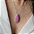 CONJUNTO GOTA LIGHT PINK FUSION BANHADO A RÓDIO BRANCO - Imagem 2
