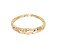 BRACELETE ORGÂNICO COM DETALHES ACETINADOS BANHADO A OURO - Imagem 1