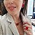 COLAR ARO LISO COM PINGENTE CHERRY ESMALTADO BANHADO A OURO - Imagem 2