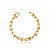 PULSEIRA ELOS THICK LISOS BANHADO A OURO - Imagem 1