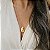 COLAR LONGO COM GOTA LISA BANHADO A OURO - Imagem 2