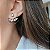 BRINCO EAR JACKET GOTAS CRISTAIS BANHADO A RÓDIO NEGRO - Imagem 2