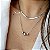 CHOKER MALHA LAMINADA 3 MM BANHADO A RÓDIO BRANCO - Imagem 2