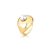 ANEL OVAL COM PÉROLA SHELL BANHADO A OURO - Imagem 1