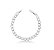 PULSEIRA RIVIERA COM CRAVAÇÃO INGLESA BANHADA A RÓDIO BRANCO - Imagem 1