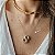COLAR INICIAL HAILEY CRAVEJADO BANHADO A OURO - Imagem 2