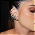 BRINCO MAXI EAR CUFF LUXO ESMERALDA BANHADO A OURO - Imagem 2