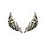 BRINCO MAXI EAR CUFF LUXO ESMERALDA BANHADO A OURO - Imagem 1