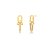 BRINCO ELOS THICK CRAVEJADO BANHADO A OURO - Imagem 1