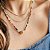 CHOKER EM MALHA LAMINADA 2MM BANHADA A OURO - Imagem 2
