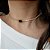 CHOKER RIVIERA COM ZIRCÔNIA CENTRAL NEGRA BANHADA A OURO - Imagem 2