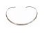 CHOKER ARO LISO BANHADO A RÓDIO BRANCO - Imagem 1