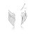 BRINCO EAR JACKET DE FRANJA BANHADO A RÓDIO BRANCO - Imagem 1
