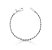 PULSEIRA CORDÃO BAIANO 3 MM BANHADO A RÓDIO BRANCO - Imagem 1