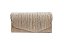 BOLSA DE FESTA RETANGULAR COM GLITTER NUDE - Imagem 1