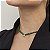 CHOKER EM MALAQUITAS COM ZIRCÔNIA OVAL ESMERALDA COLOMBIANA BANHADO A OURO - Imagem 2