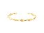 BRACELETE TORCIDO ABERTO BANHADO A OURO - Imagem 1
