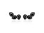 BRINCO EAR CUFF GOTAS BANHADO A RÓDIO NEGRO - Imagem 1
