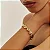PULSEIRA OVAL ABAULADA LISA BANHADA A OURO - Imagem 2