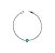 PULSEIRA RIVIERA COM PEDRA OVAL ESMERALDA FUSION BANHADA A RÓDIO - Imagem 1