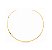 COLAR ARO LISO EM AÇO DOURADO - Imagem 1