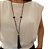COLAR TASSEL CRISTAL COM FRANJA AMETISTA - Imagem 2