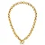 COLAR ELOS REDONDOS LISOS BANHADO A OURO - Imagem 1