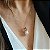CONJUNTO GOTA LILÁS COM PÉROLA SHELL BANHADO A OURO - Imagem 3