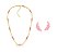 CONJUNTO LIGHT PINK FUSION BANHADO A OURO - Imagem 1